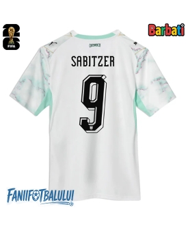 Austria Marcel Sabitzer #9 Tricou Fotbal Replică Mondial 2026 Barbati Deplasare Austria Marcel Sabitzer #9 Tricou Fotbal Replică Mondial 2026 Barbati Deplasare